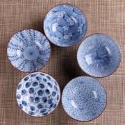 Mino Yaki 美浓烧 古染 陶瓷碗套装 5.5英寸*5个 +凑单品