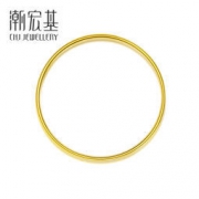 CHJ 潮宏基 CD0001245000 纤丽 足金光面手镯 7.6g 2272.4元包邮（需用券）