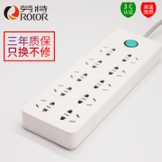 劳特 RT-7206 六孔接线板 全长1.5m15.8元包邮（需用券）