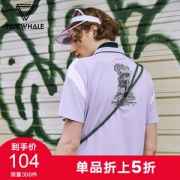 商场同款 马克华菲 男士纯棉印花POLO衫