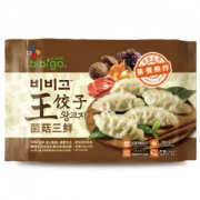 bibigo必品阁菌菇三鲜王饺子490g