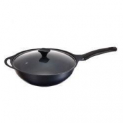 京东PLUS会员：京造黑曜-不粘锅系列不粘炒锅32CM+凑单品