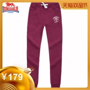 Lonsdale龙狮戴尔 215332473 女士休闲长裤小脚卫裤 99元包邮（需用券）