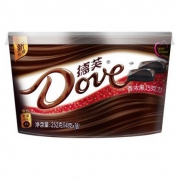 限广东，新补货：Dove 德芙 香浓黑巧克力 252g 碗装 *2件