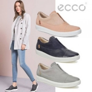 限尺码，ECCO 爱步 Soft 7 柔酷7号 女士真皮一脚蹬休闲鞋 Prime会员免费直邮含税