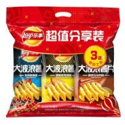 Lay's 乐事 大波浪组合包(鱿鱼+烤翅+五花肉)70克*3包 *3件