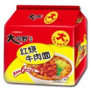 今麦郎 方便面 大今野红烧牛肉面 5连包*2件