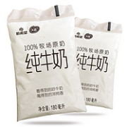 新希望 牧场原奶 新鲜纯牛奶 180mlx16袋