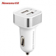 纽曼（Newsmy）NM-5 车载充电器 车充点烟器 一拖二双USB