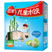京东PLUS会员：三全 儿童水饺 鳕鱼海苔口味 300g （42只） *10件 99元包邮（合9.9元/件）