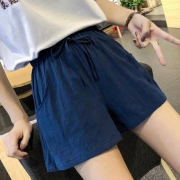 唐幂 高腰棉麻短裤 八色可选