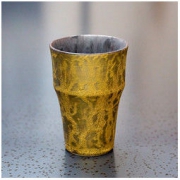 有田烧 金照堂 麟系列 竹节杯/茶杯 金色 284.58元包邮（需用券）
