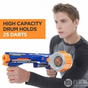单件包邮，Hasbro 孩之宝 Nerf 热火 N-Strike Elite精英系列 CS-25 横冲发射器 Prime会员免费直邮含税
