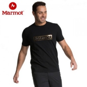 Marmot 土拨鼠 男士圆领印花棉质短袖T恤R44130 两色