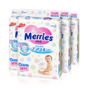 Kao 花王 Merries 妙而舒 婴儿纸尿裤 M64片 4包装  306元包邮