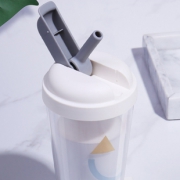 face 双层吸管杯 380ml 29元包邮（需用券）