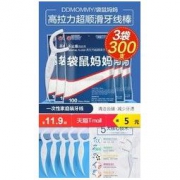 袋鼠妈妈 超细剔牙牙线 300支 11.9元包邮（需用券）