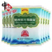 中盐 无碘盐精纯深井雪晶盐 300g*9袋