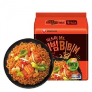 NONGSHIM 农心 方便面 MR.BBM拌拌先生（辣炒泡菜味）118g*4袋 *5件