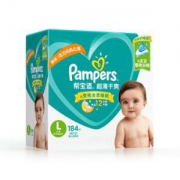 Pampers 帮宝适 超薄干爽纸尿裤 L 184片 *2件