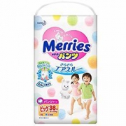 Merries 妙而舒 婴儿拉拉裤 L56片 *2件 165.48元包邮（合82.74元/件）