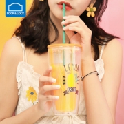 LOCK&LOCK 乐扣乐扣 双层塑料吸管杯 750ml 26元包邮（需用券）