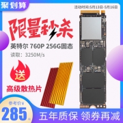 intel 英特尔 760P NVMe M.2 固态硬盘 256GB  285元包邮（需用券）