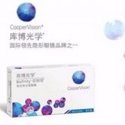 CooperVision 库博 佰视明 硅水凝胶 月抛隐形眼镜 3片装*2盒 送伴侣盒+护理液