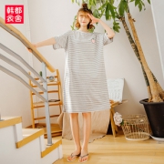 HSTYLE/韩都衣舍 宽松短袖家居睡裙 73元包邮