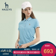 ￥693包邮 Hazzys 哈吉斯 ASTSE08BE24 女士短袖T恤