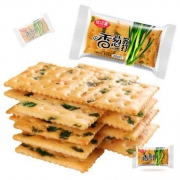 优麦嘉 香葱苏打咸味饼干 500g