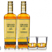 乌克兰原瓶进口，700mlx2瓶 Grand De·Luxe 威士忌