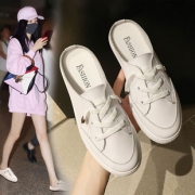 网红同款 百搭透气凉拖外穿半拖小白鞋女 券后￥59