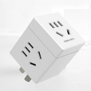 得力 无线魔方插座 33634 一转三 不带USB