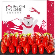 星农联合红小厨 麻辣小龙虾 750g 4-6钱/17-25只 净虾500g *4件