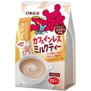 日东红茶 无咖啡因速溶奶茶 孕妇儿童可食用 10本