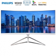 PHILIPS 飞利浦 349X7FJEW 34英寸 VA显示器（3440×1440、100Hz、FreeSync） 2448元包邮（双重优惠）