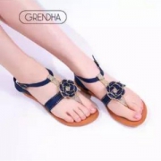 GRENDHA 巴西进口 庆典系列时尚花朵夹趾平底凉鞋 多色