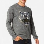 Kenzo 男士纯棉休闲虎头卫衣
