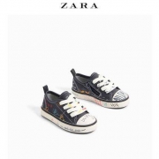 ZARA 童鞋幼童 涂鸦橡胶底运动鞋学步鞋 18407003040
