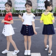 淘抢购 女童装女童夏季短袖套裙两件套 券后￥39