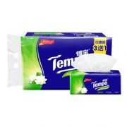 Tempo 得宝 抽纸 茉莉花味 4层*90抽*4包 +手帕纸 4层7张*12包