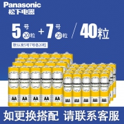Panasonic 松下 碳性干电池 5号20粒+7号20粒