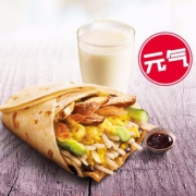 肯德基 大饼卷京酱卤肉丝套餐
