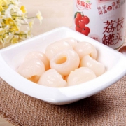 行业老牌，家家红 新鲜荔枝罐头300g*6罐