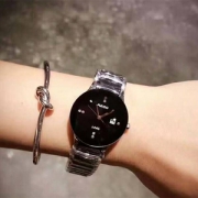 Rado 雷达 Coupole晶萃系列 R22852703 女士超薄镶钻石英表 $395（需用码）