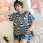 新券 超火ins风~网红冰丝睡衣2件套 券后￥39
