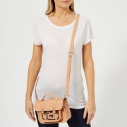 The Cambridge Satchel 女士真皮豹纹拼接单肩包