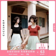 CICISHOP 108546 女士基础T恤 63元