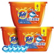 Tide 汰渍 3合1洗衣凝珠 18颗*3盒 59元